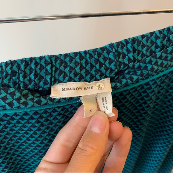Meadow Rue Teal Maxi skirt size x-small - Picture 4 of 7